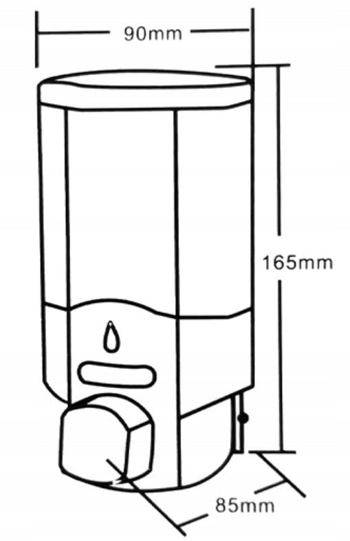 Handheld Soap Dispenser Wall Mounted White 300 ml EAN (GTIN) 5902385914765