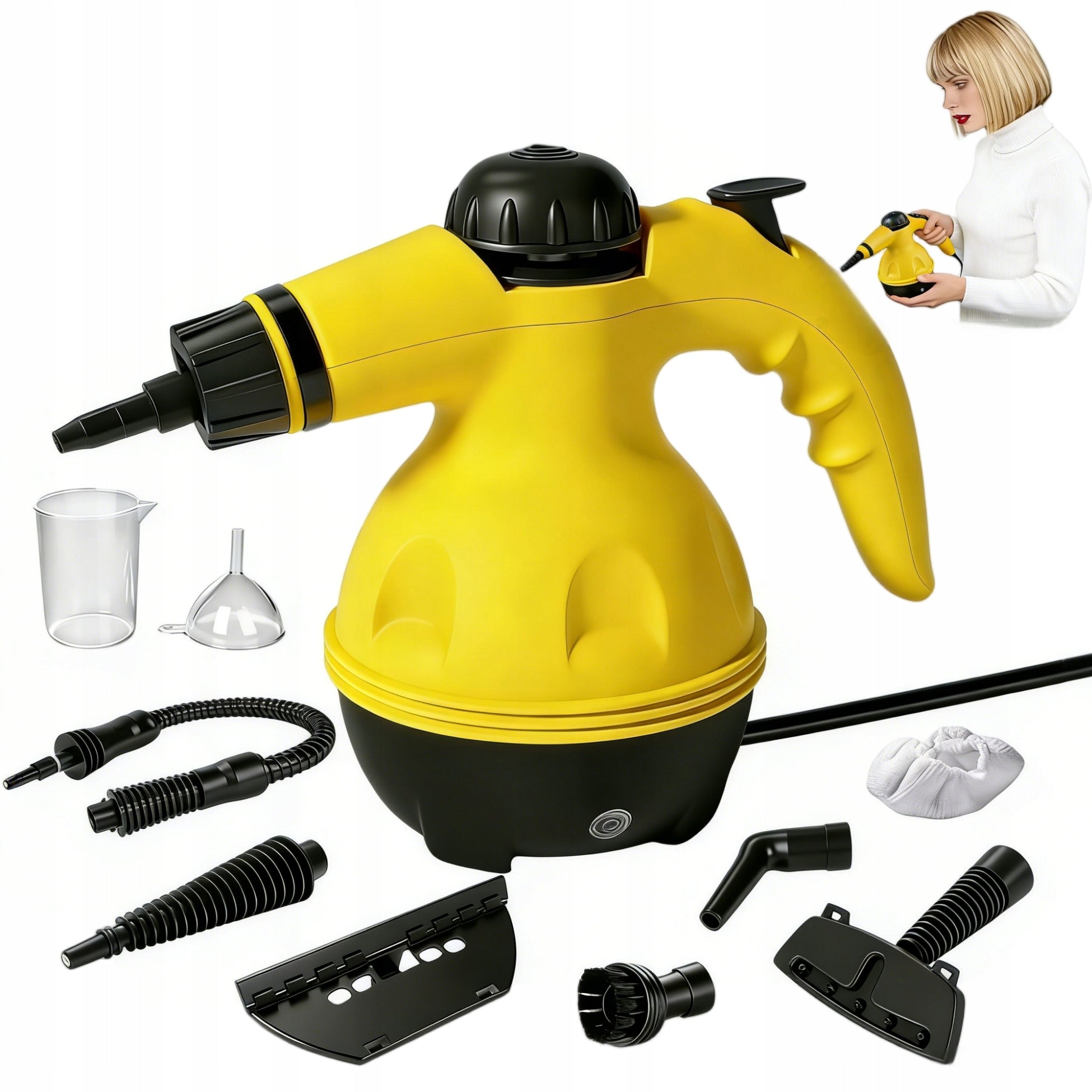 Handheld Steam Cleaner 1000W | Kitchen Fug Cleaning Washer Packaging status original