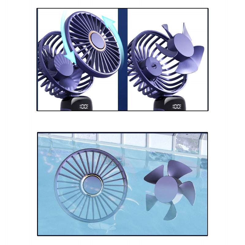 Handheld fan, USB-C portable, foldable, digital display EAN (GTIN) 6979486532524