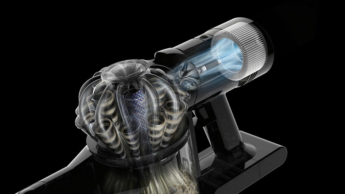 Handheld vacuum cleaner Dyson Car+Boat silver/grey 425w Power supply rechargeable battery