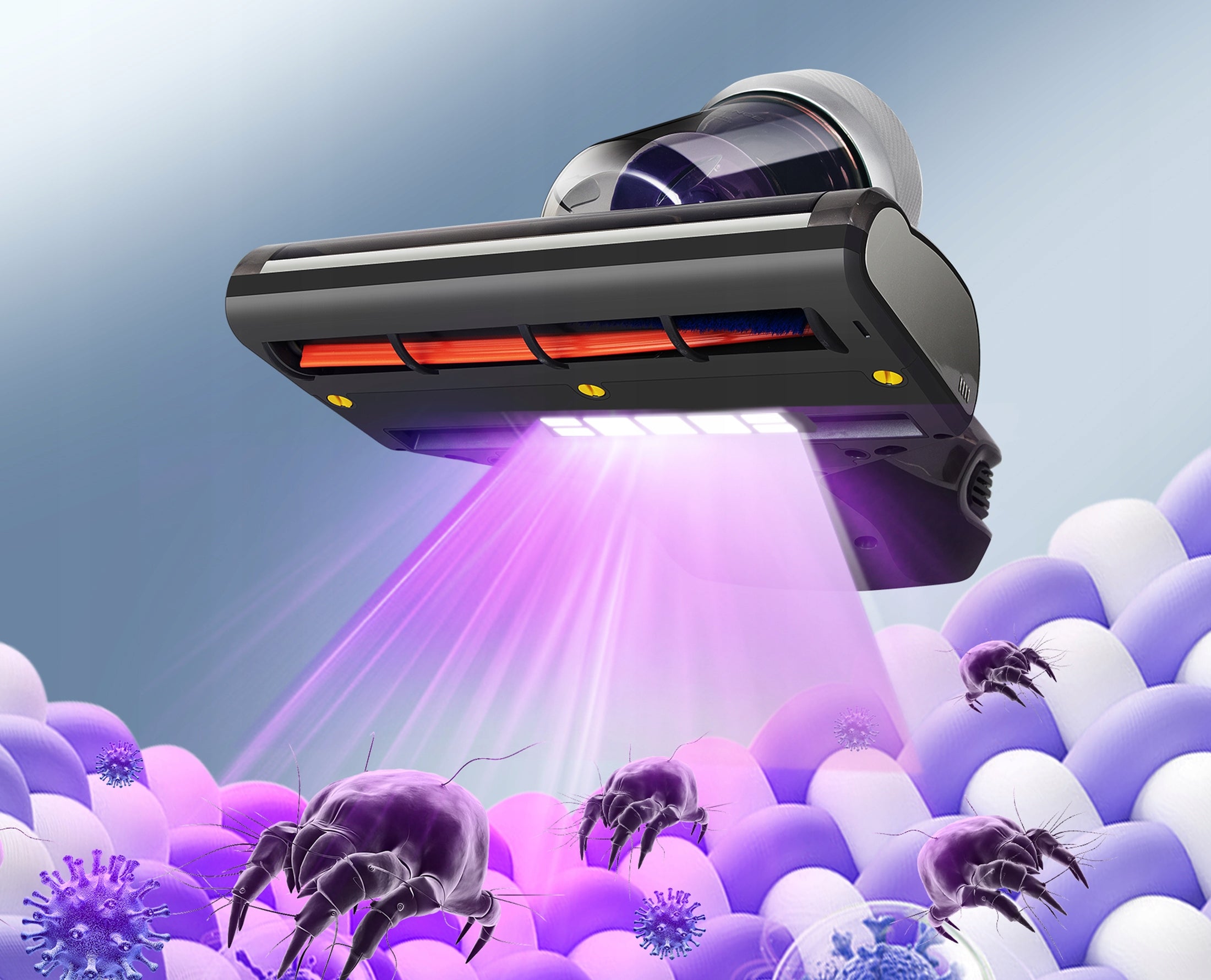 Handheld vacuum cleaner Jimmy JV35 antibacterial with lamp UV-C 700W Power supply mains