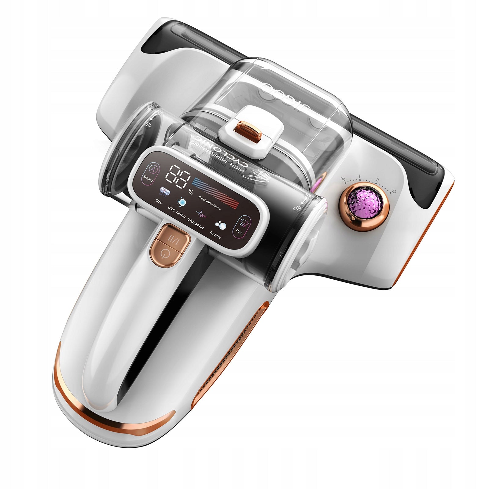 Handheld vacuum cleaner for mattresses 700W 15KPa JIGOO T600 UV 99,99% mites White Packaging status original