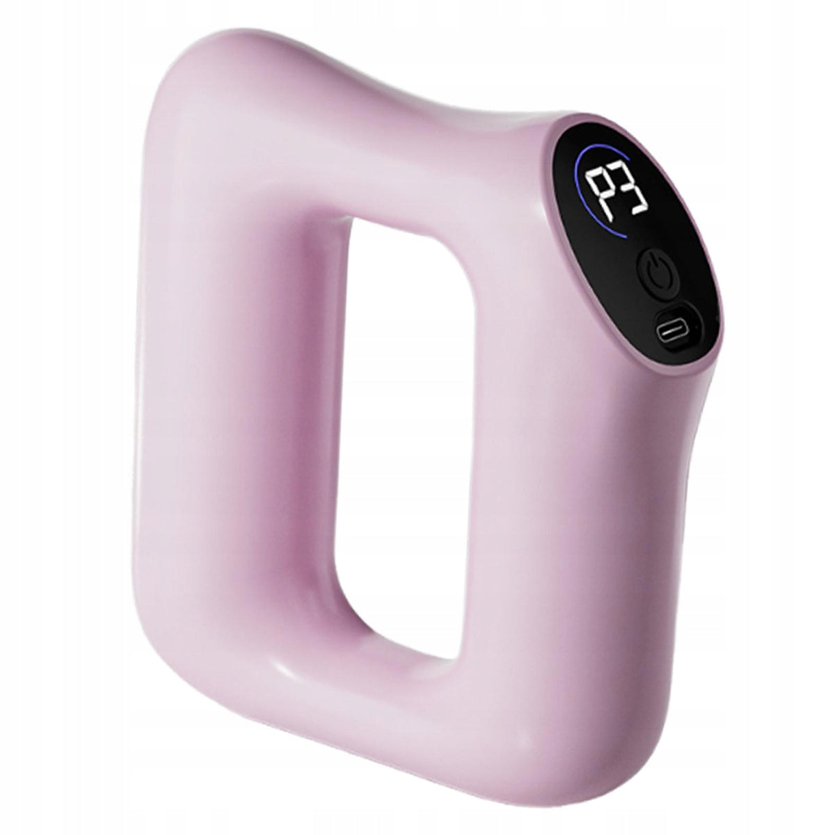 Handhled Fascia Massager Low Noise USB Deep Tissue Massage Ring Pink
