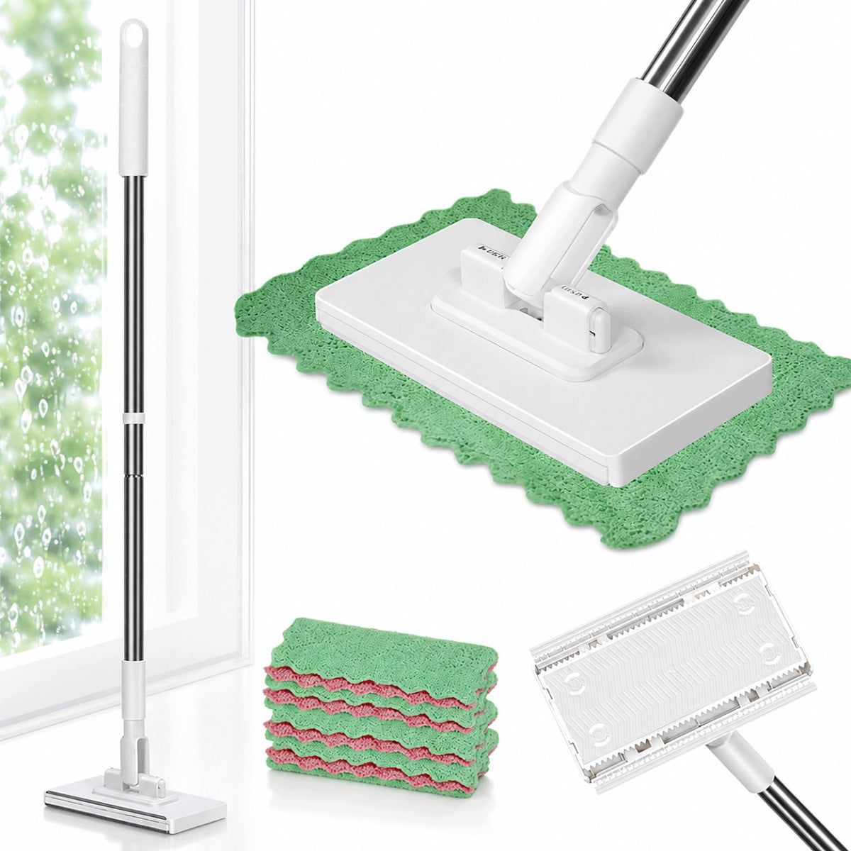 Handkerchief Mop Multifunctional, Automatic Gripping Without Washing Your Hands