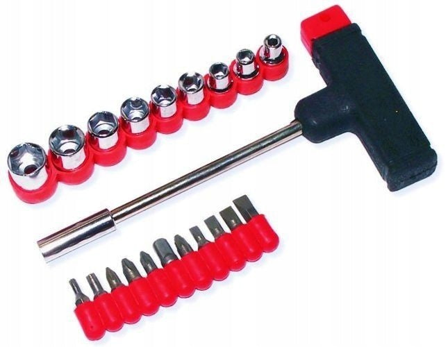 Handle 'T' with tips set of 21elements screwdriver for bits 701210 Manufacturer code 701210