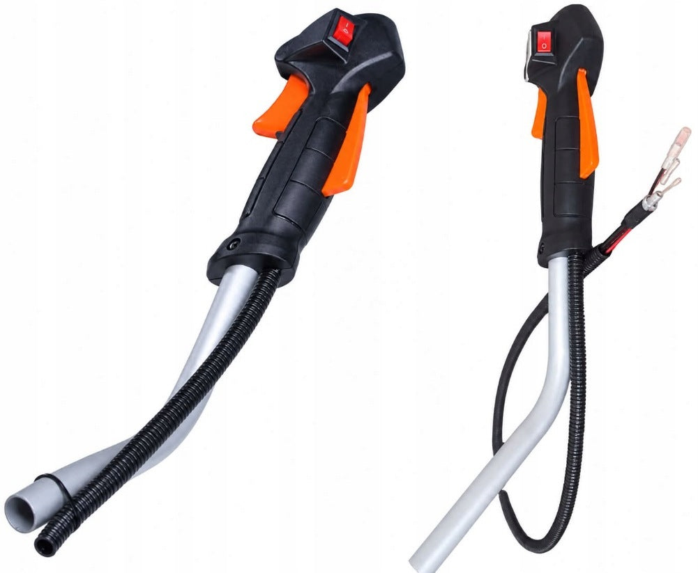 Handle for combustion scythe with 19 mm switch