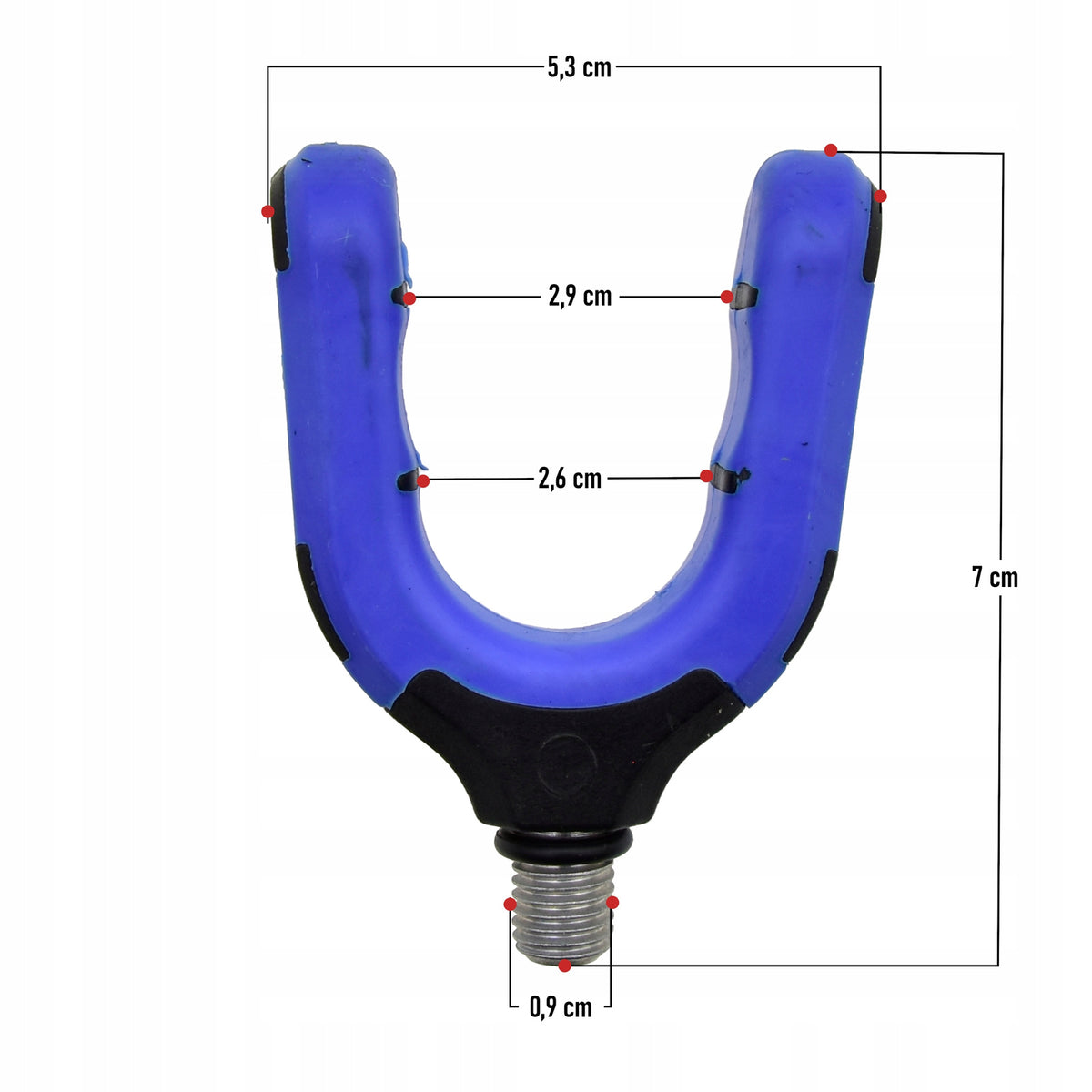 Handle for fishing support FL U rubberized Packaging status original