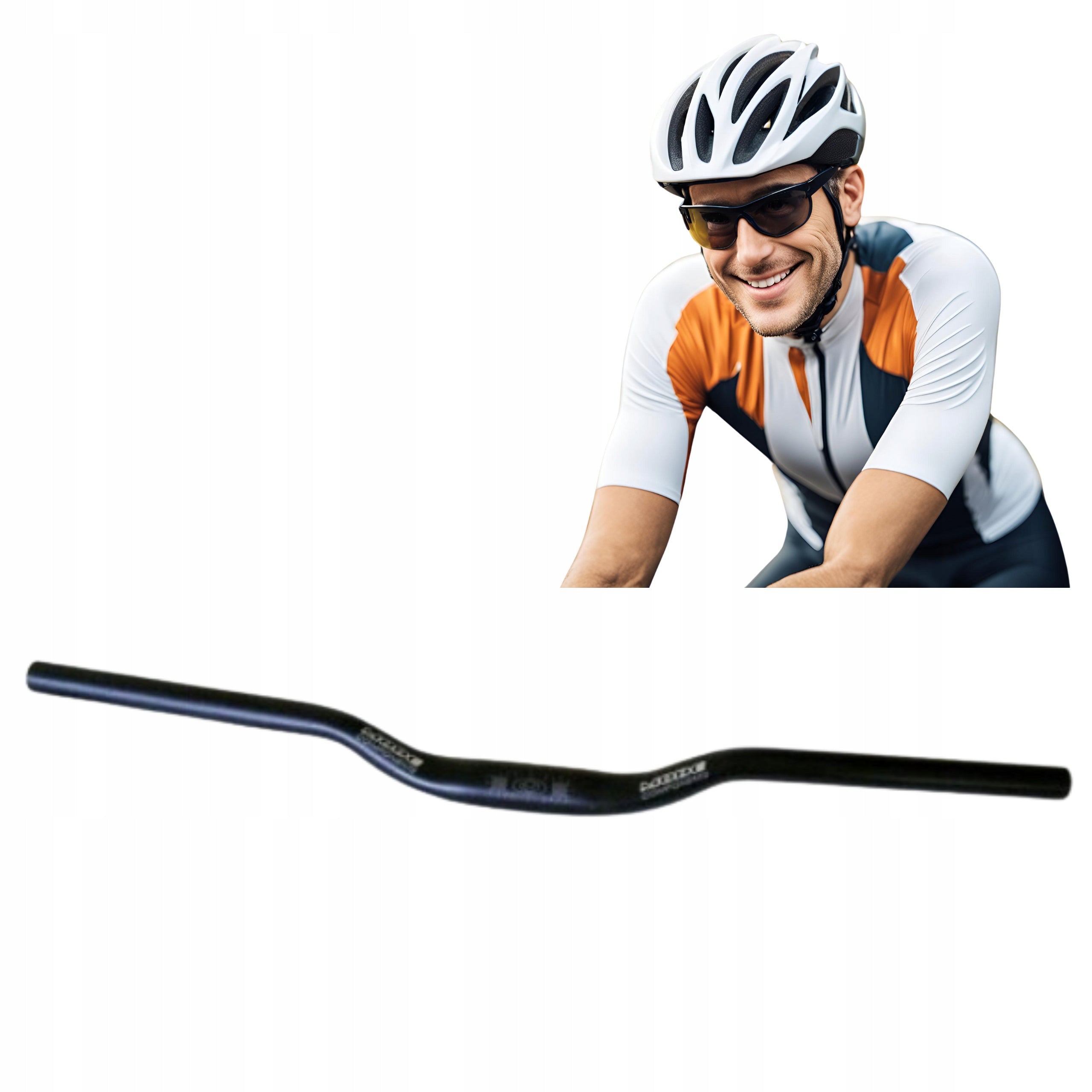 Handlebar MTB Fatbike Sharp 31,8mm Aluminum Matte 760mm x 25mm - MODE