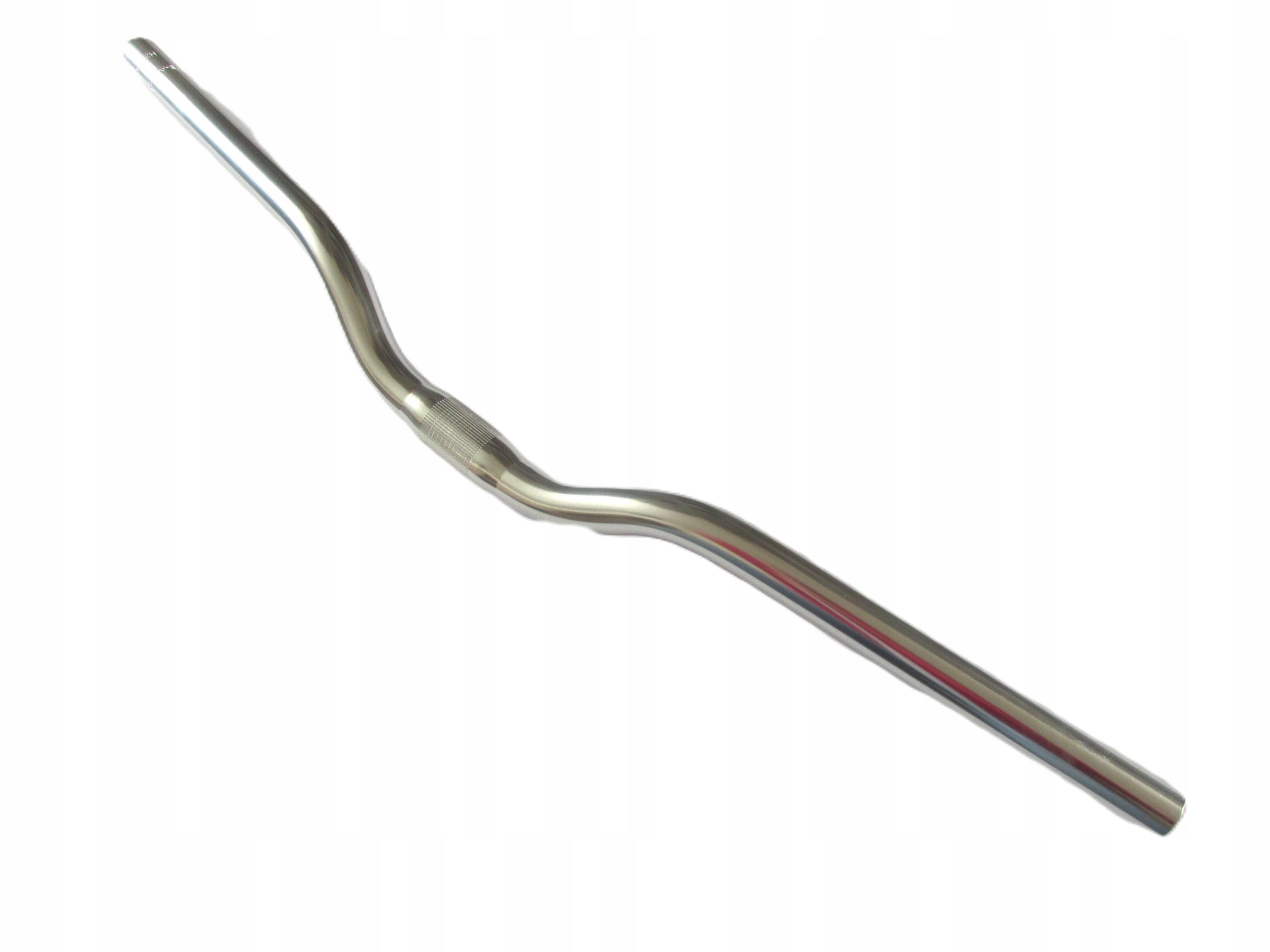 Handlebar bent HL MTB-AL-154 25,4mm 620mm silver gloss WITHOUT LOGO