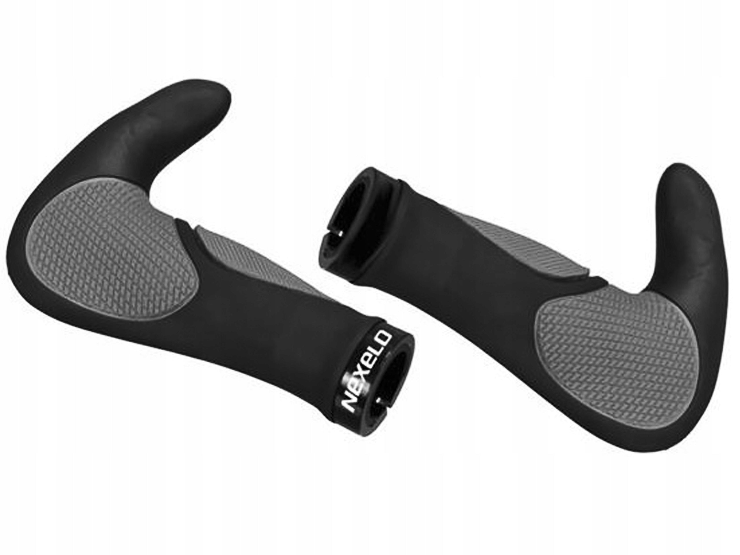 Handlebar grips with corners NEXELO includes alu ergonomic 128 mm L266519NEX