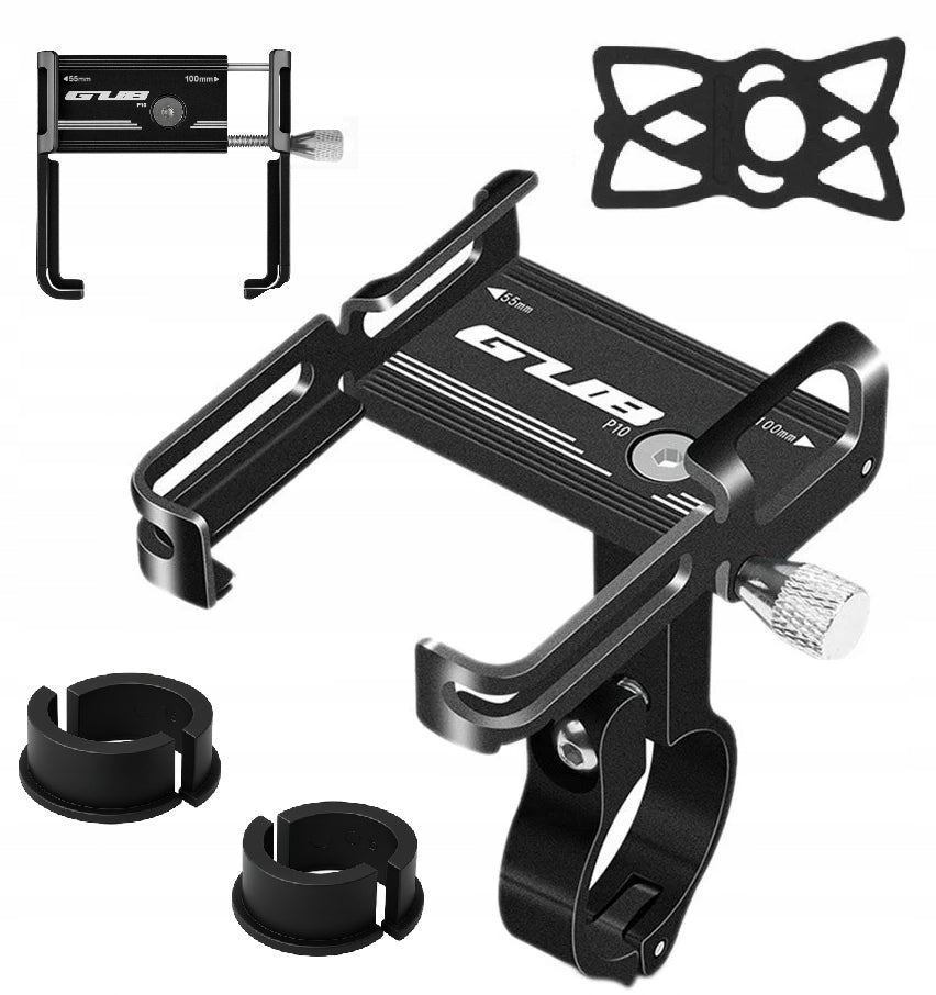 Handlebar phone holder GUB P10 360° motorcycle scooter bike