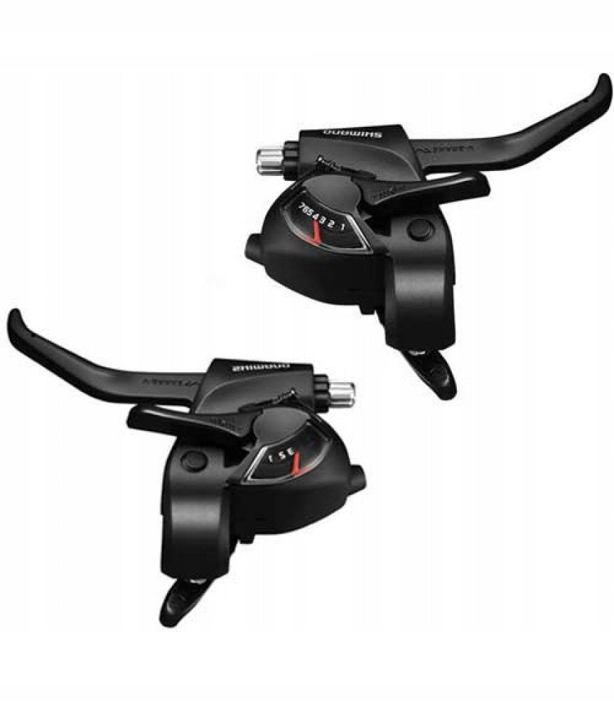 Handles Shimano Tourney ST-EF41 3x7 set front and back + links