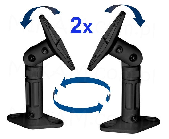 Handles Wall Hangers 2 Pieces for Speaker Columns Satellite ADJUSTMENT
