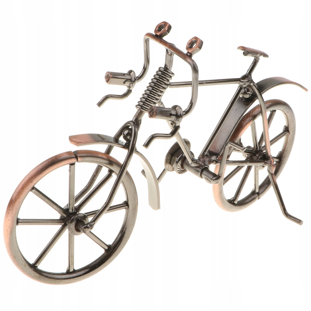 Handmade 7" Iron Retro Bicycle Model Sculpture Mini Bike Replica Home Decor Brand no brand