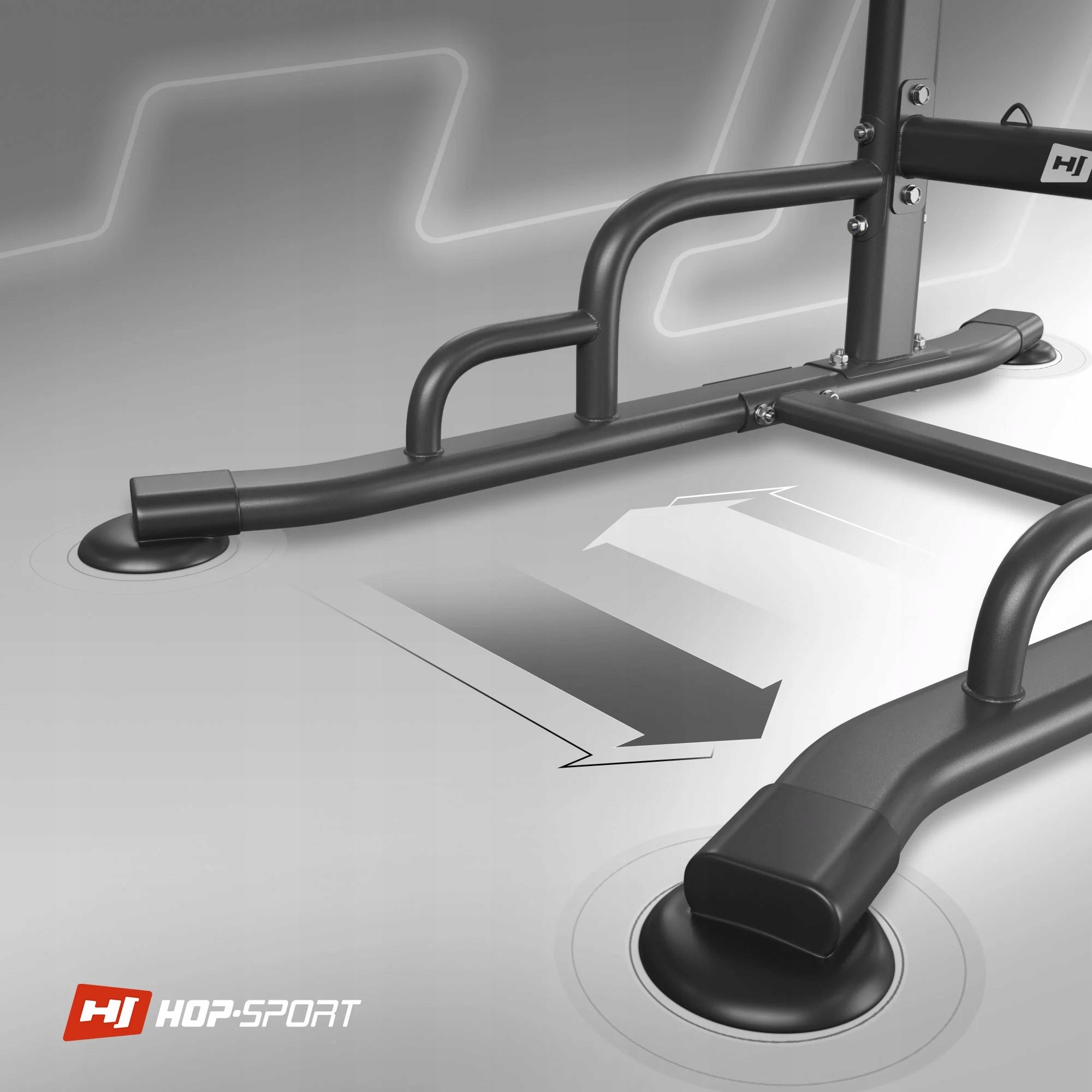 Handrails for abdominal muscle exercises with bar and expanders Hop Sport strong Maximum user weight 150 kg