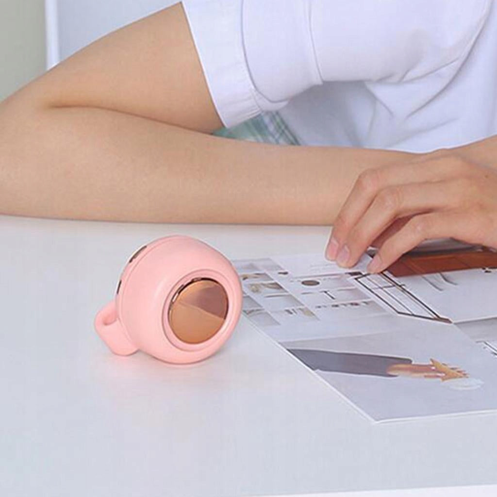 Hands Free Small Clip Fan Summer Personal Wearable USB Fan Quiet Air Pink Power 0 W