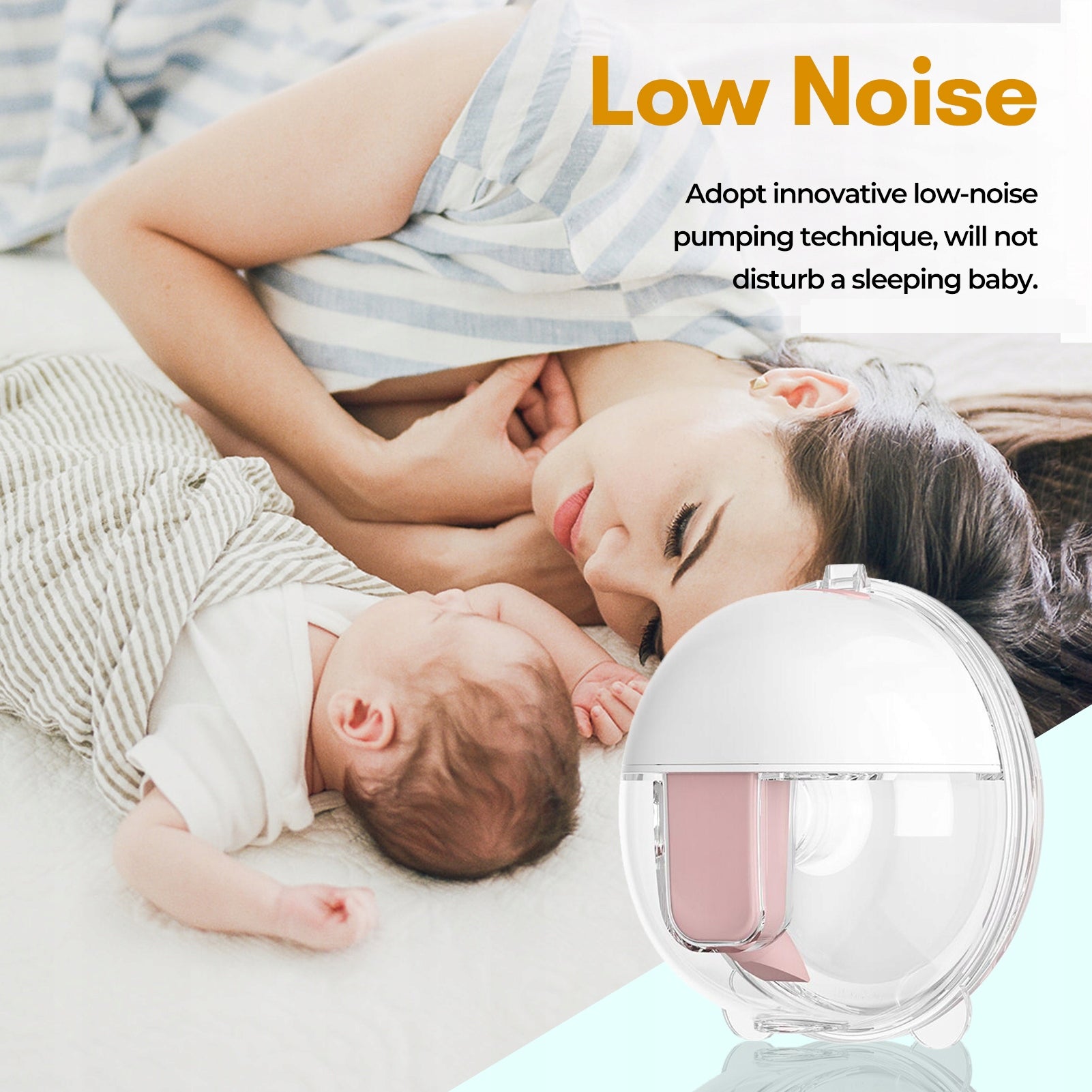 Hands to wear for free electric chest pump invisible invisibility