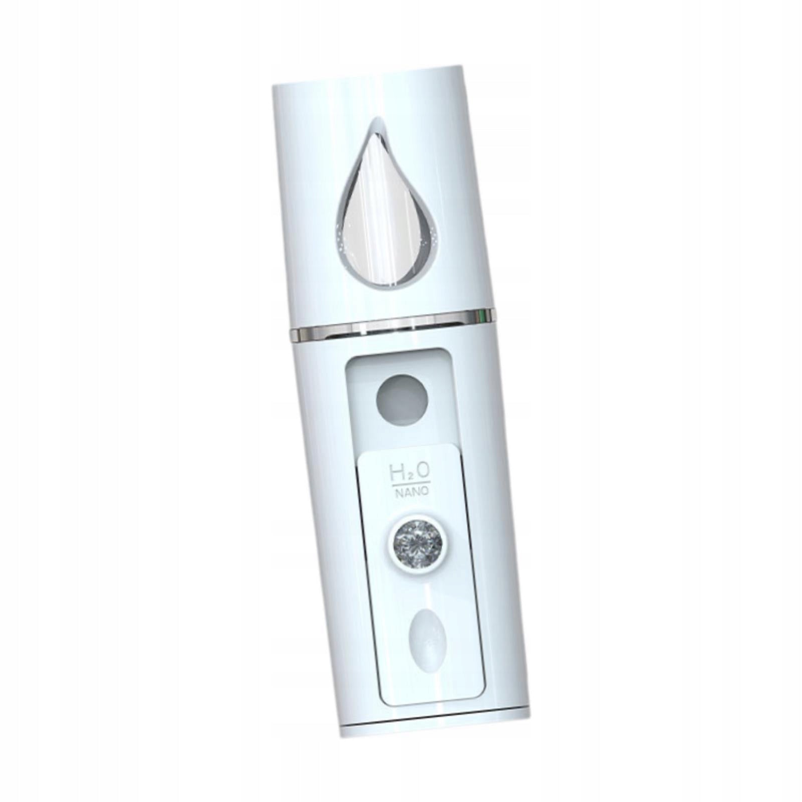 Handy Mist Sprayer Nano Facial Steamer 30ml Water Tank Rechargeable White