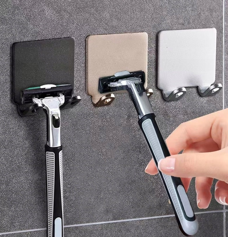 Hanger Hook Holder Organizer for Shaving Machine Self Adhesive Black Kind single handles