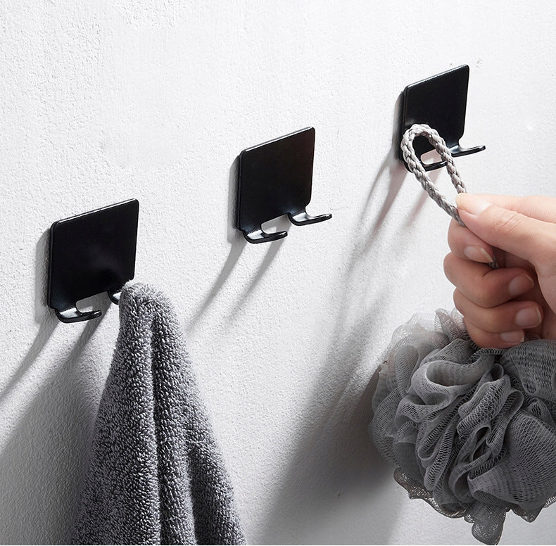 Hanger Hook Holder Organizer for Shaving Machine Self Adhesive Black Length 5 cm