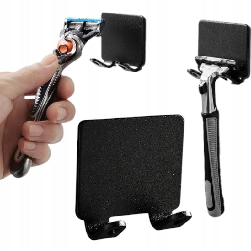 Hanger Hook Holder Organizer for Shaving Machine Self Adhesive Black