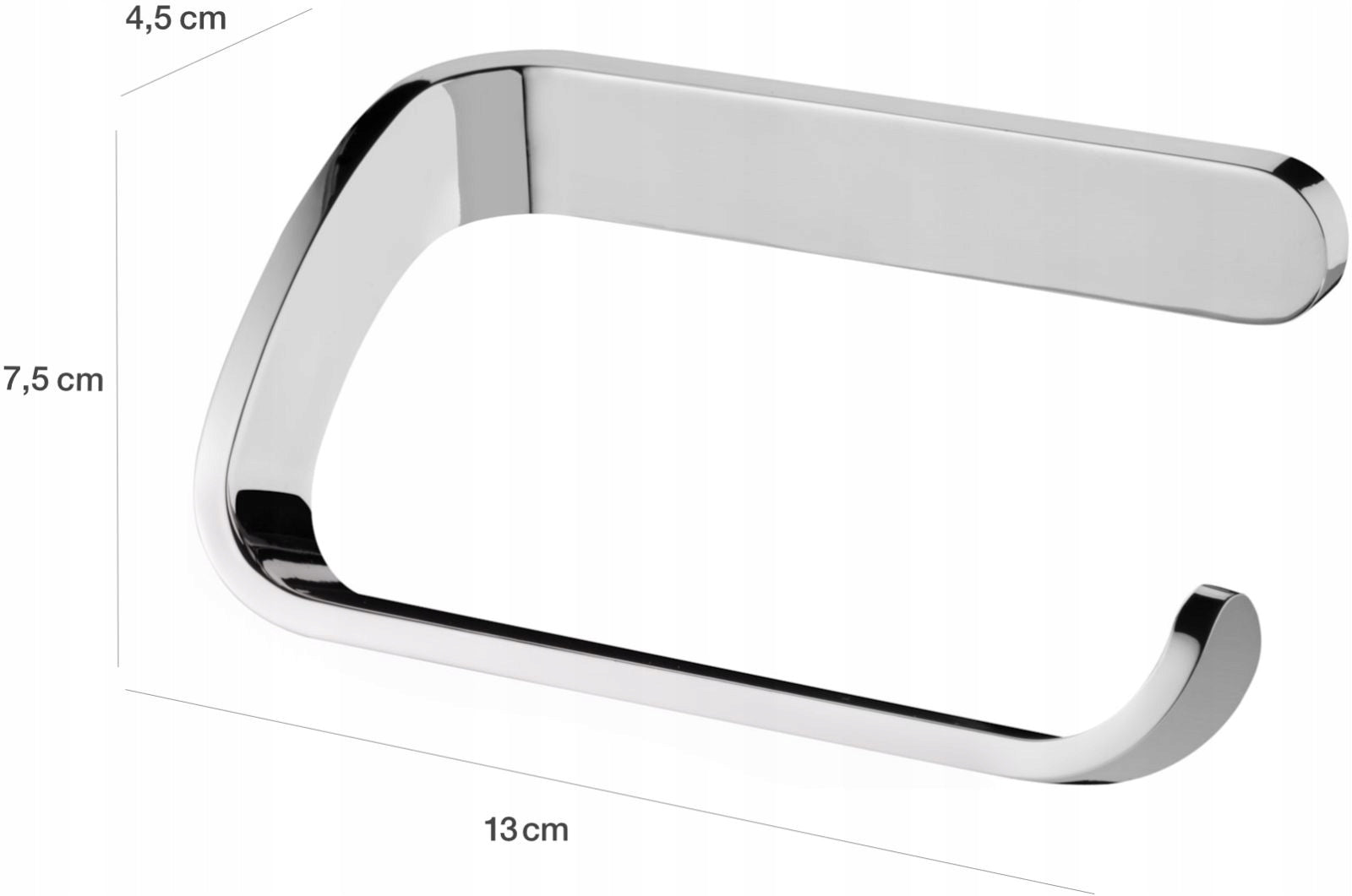 Hanger Toilet Paper Holder Wall Chrome Color silver