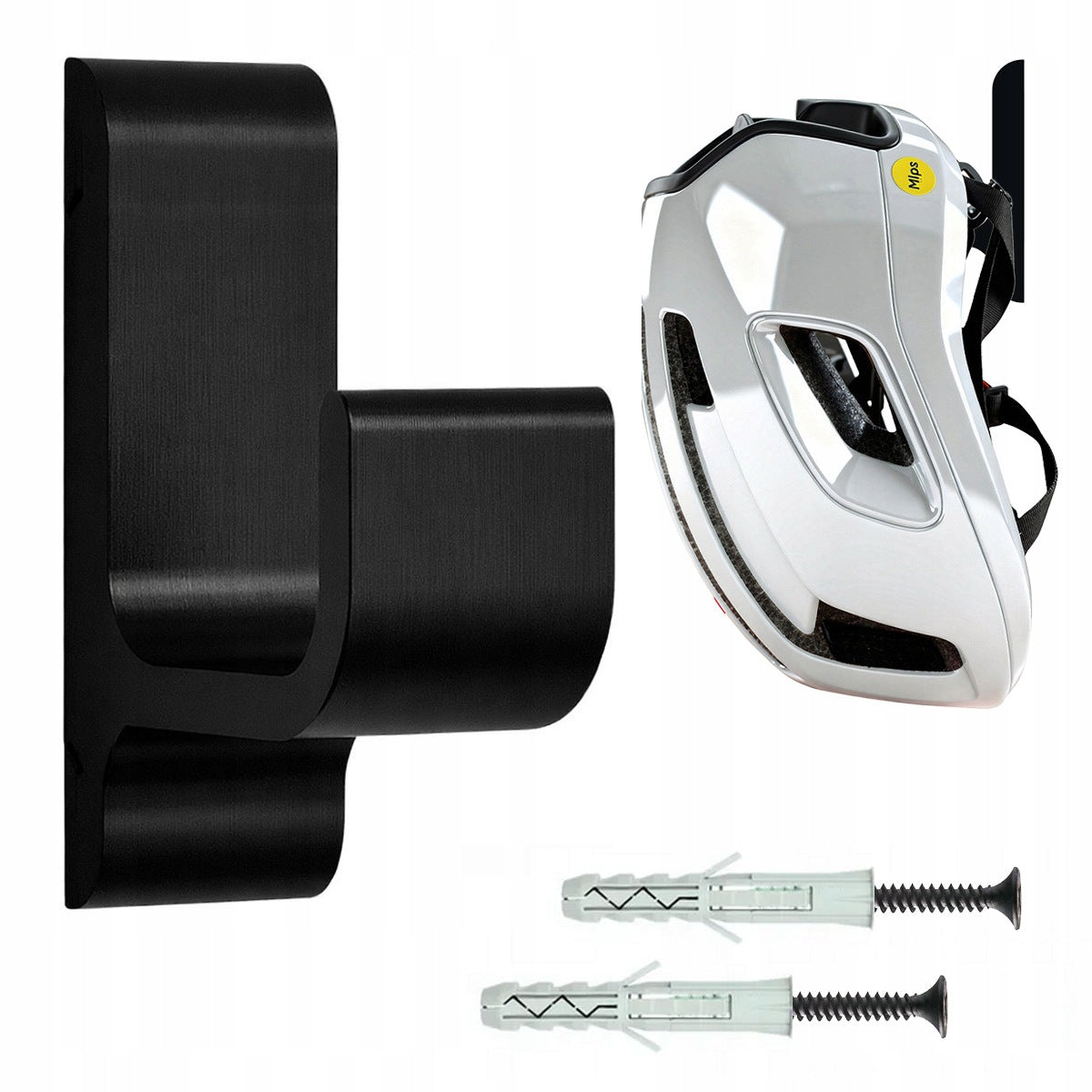 Hanger wall mount for bicycle helmet - invisible installation