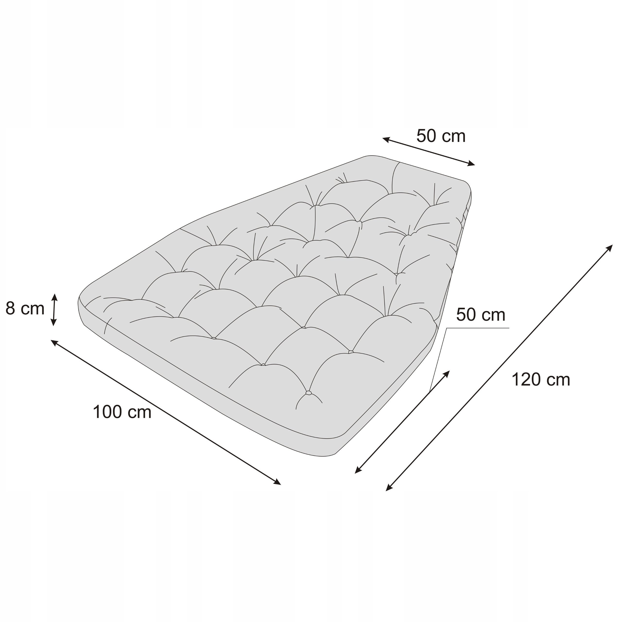 Hanging Chair Cushion Waterproof for Garden Swing Cocoon for Basket Pillow width 100 cm