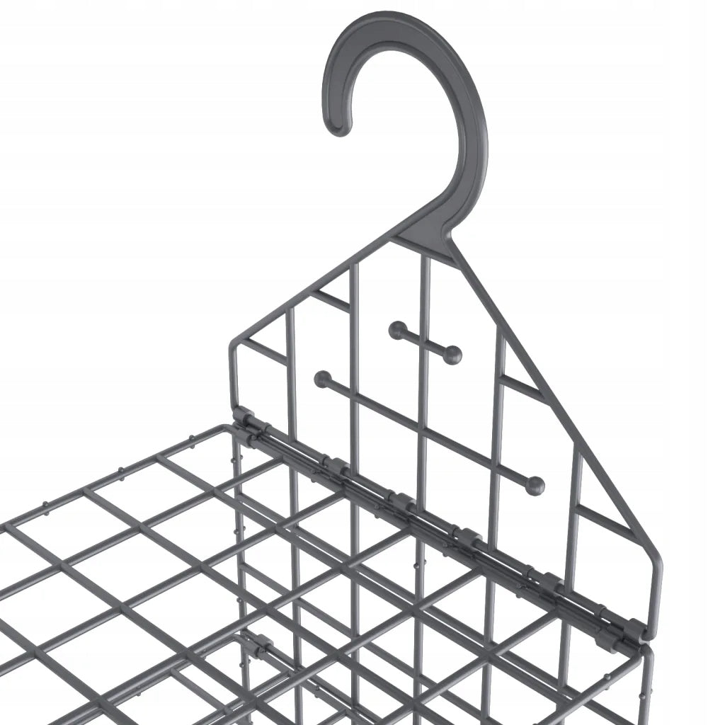 Hanging Closet Organizer with 7 Shelves Color gray