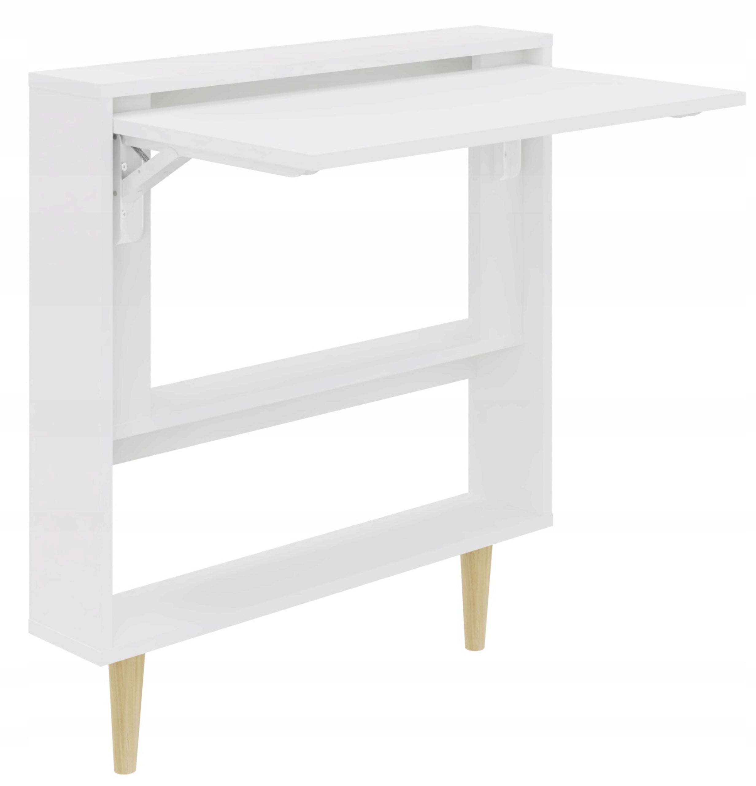 Hanging Desk FLEXO White Cabinet Shelf Wall Rack Folding Manufacturer code Biurko FLEXO białe
