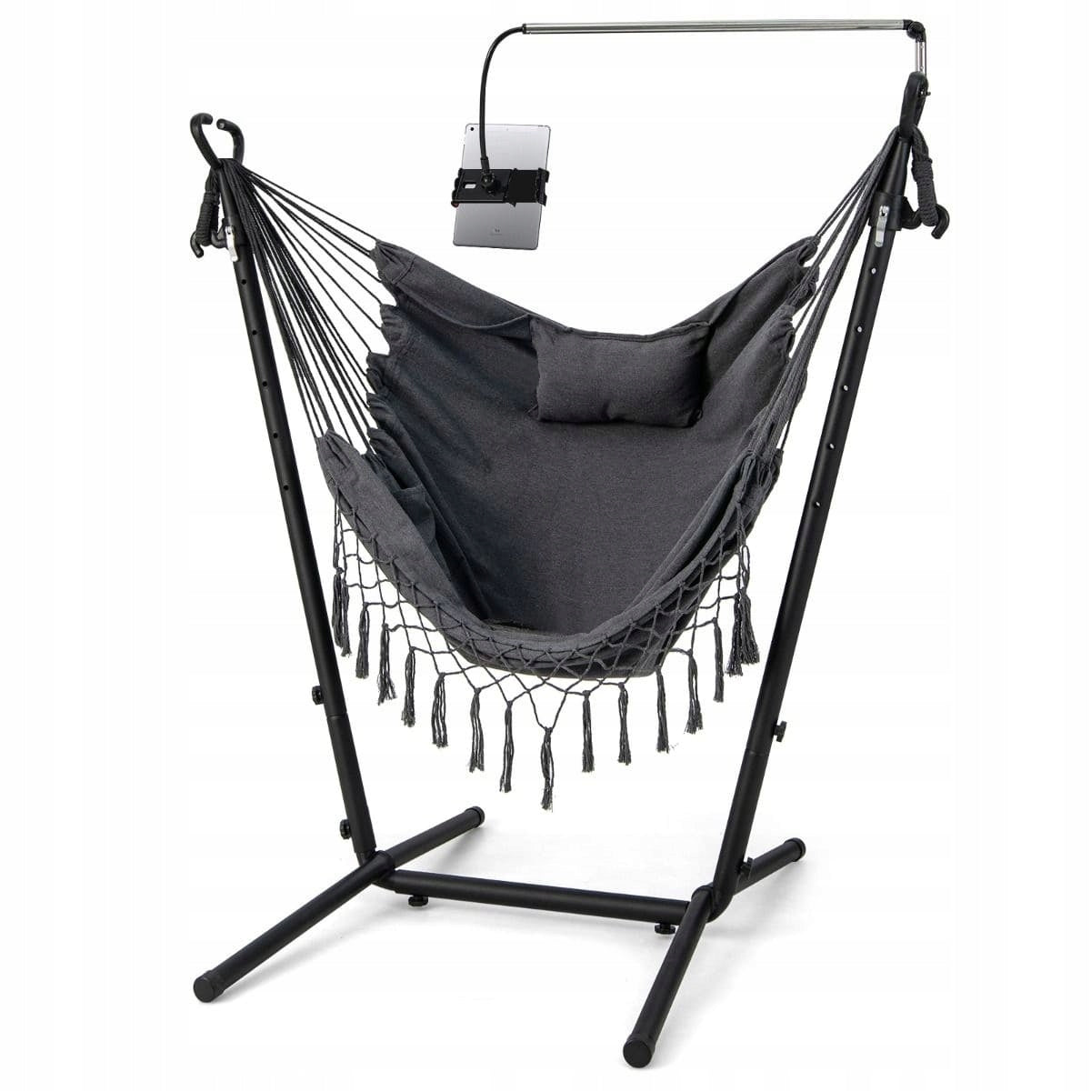 Hanging Hammock Chair with Cushion Suspended Garden Chair