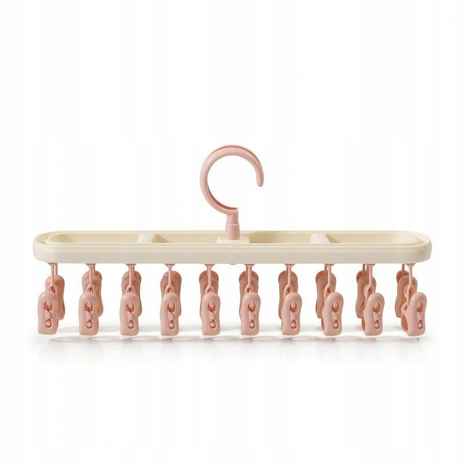 Hanging Rack with Clips Space-Saving Drying Rack with Clips Swivel for Rv