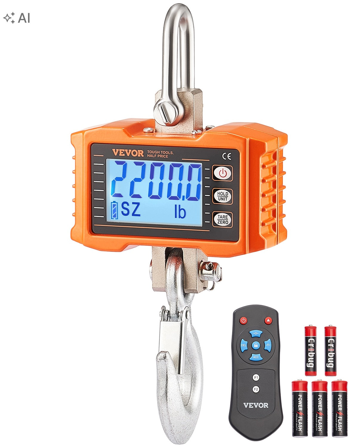 Hanging Scale 1000KG With LCD Display And Remote Control Crane Scale