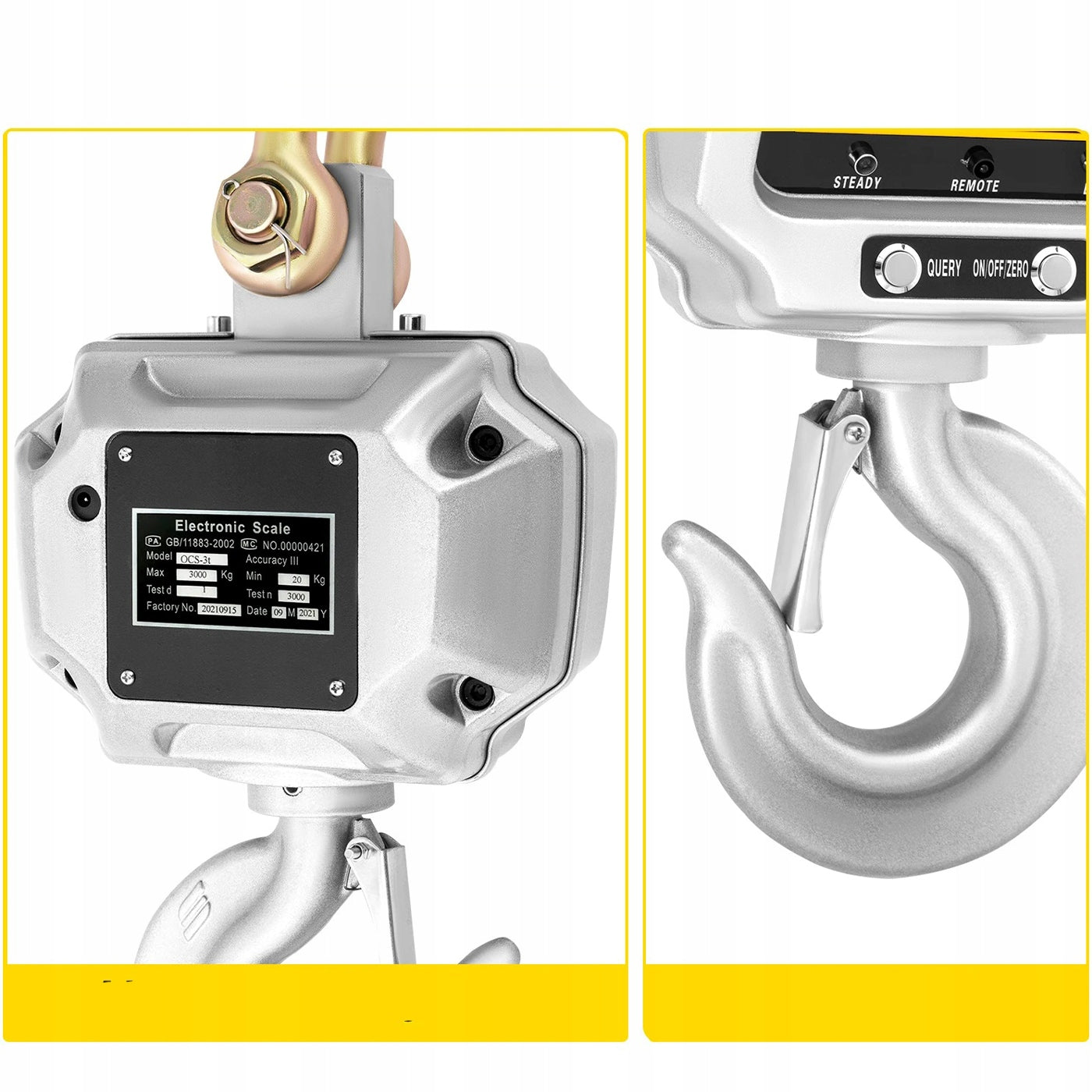 Hanging Scale 5000kg 5T Crane Electronic LCD Industrial Remote Control 5T Brand no brand