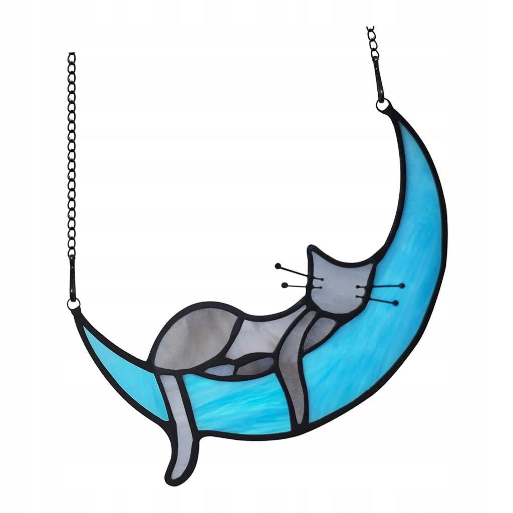 Hanging Stained Glass Window Hanging hangings Grey