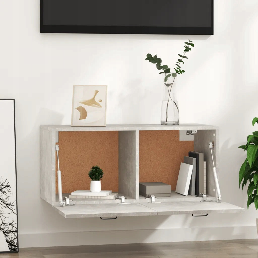 Hanging cabinet, grey concrete, 80x35x36,5 cm Kind Other