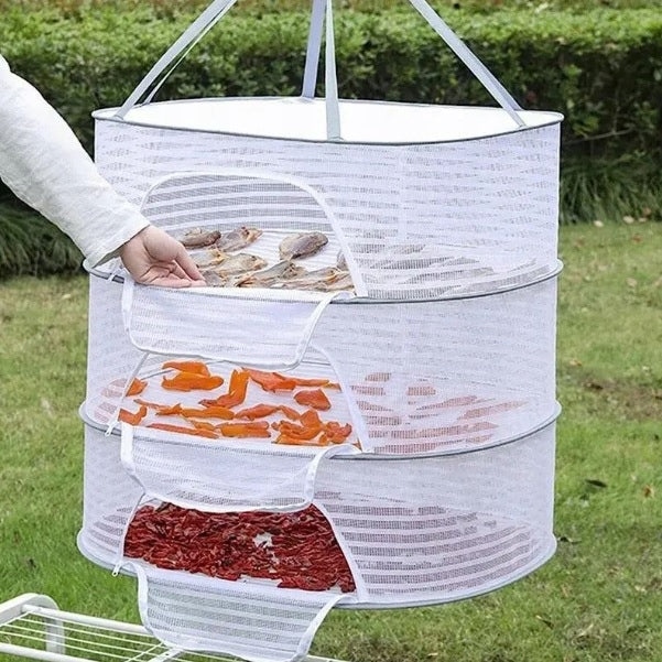 Hanging dryer mesh for drying mushrooms herbs fish flowers 3 Brand De Gusto