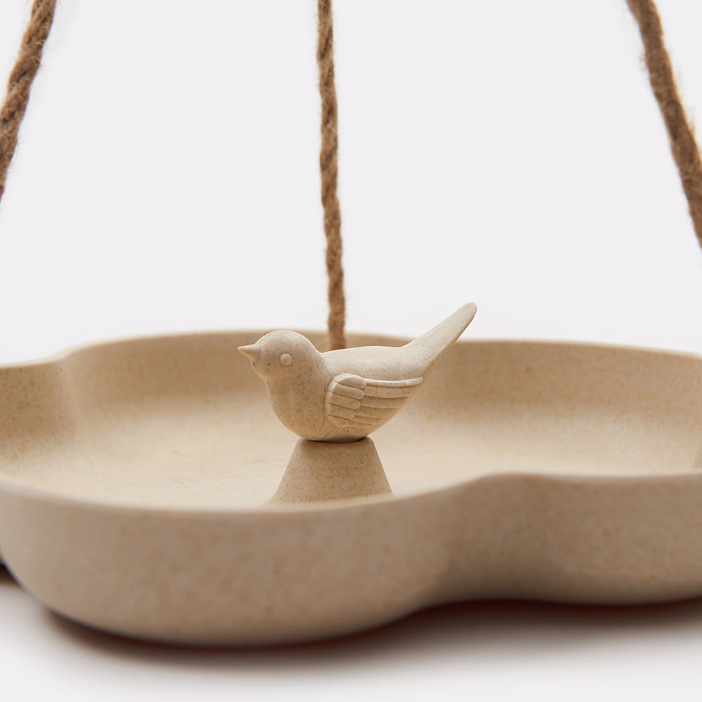 Hanging feeder eco 23 cm for birds with drinker for balcony and garden Product height 3.5 cm