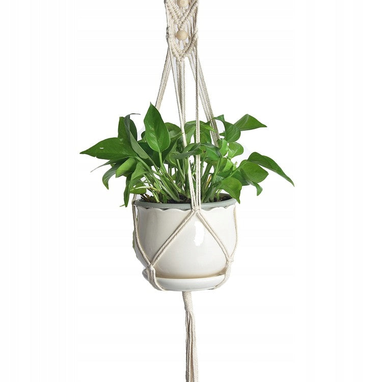 Hanging flowerbed +beads 95cm macrame BOHO 15cm Manufacturer code 5899
