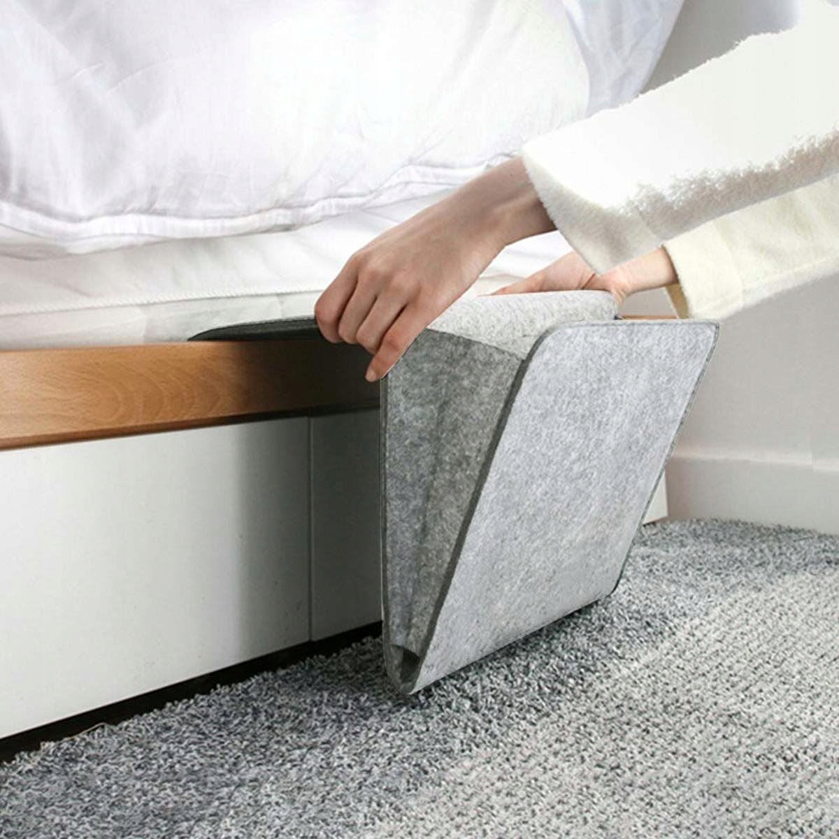 Hanging org.anizer for bed, remote controls, accessories, grey Number of pieces 1 pcs