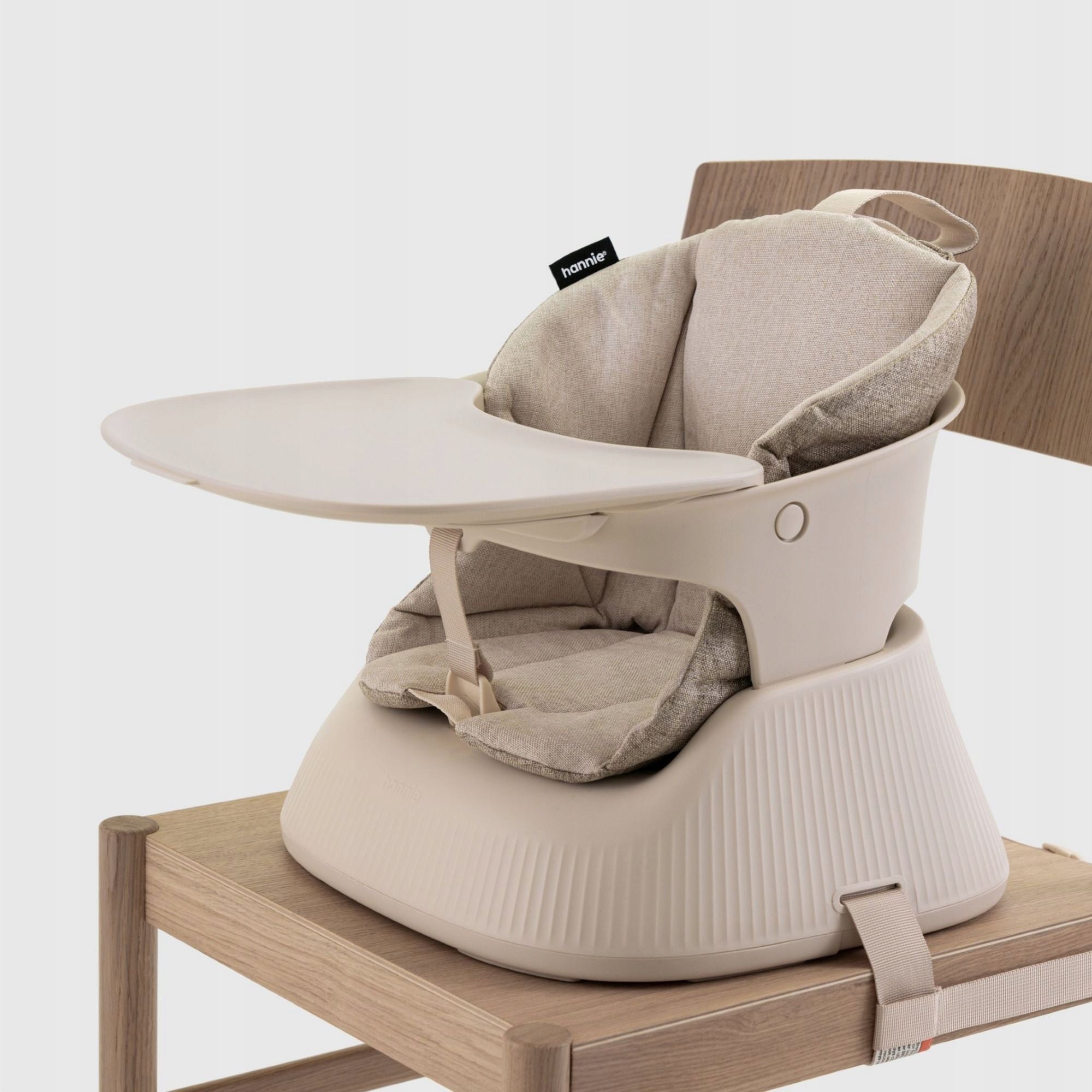 Hannie Portable Highchair - White Sand Packaging status original