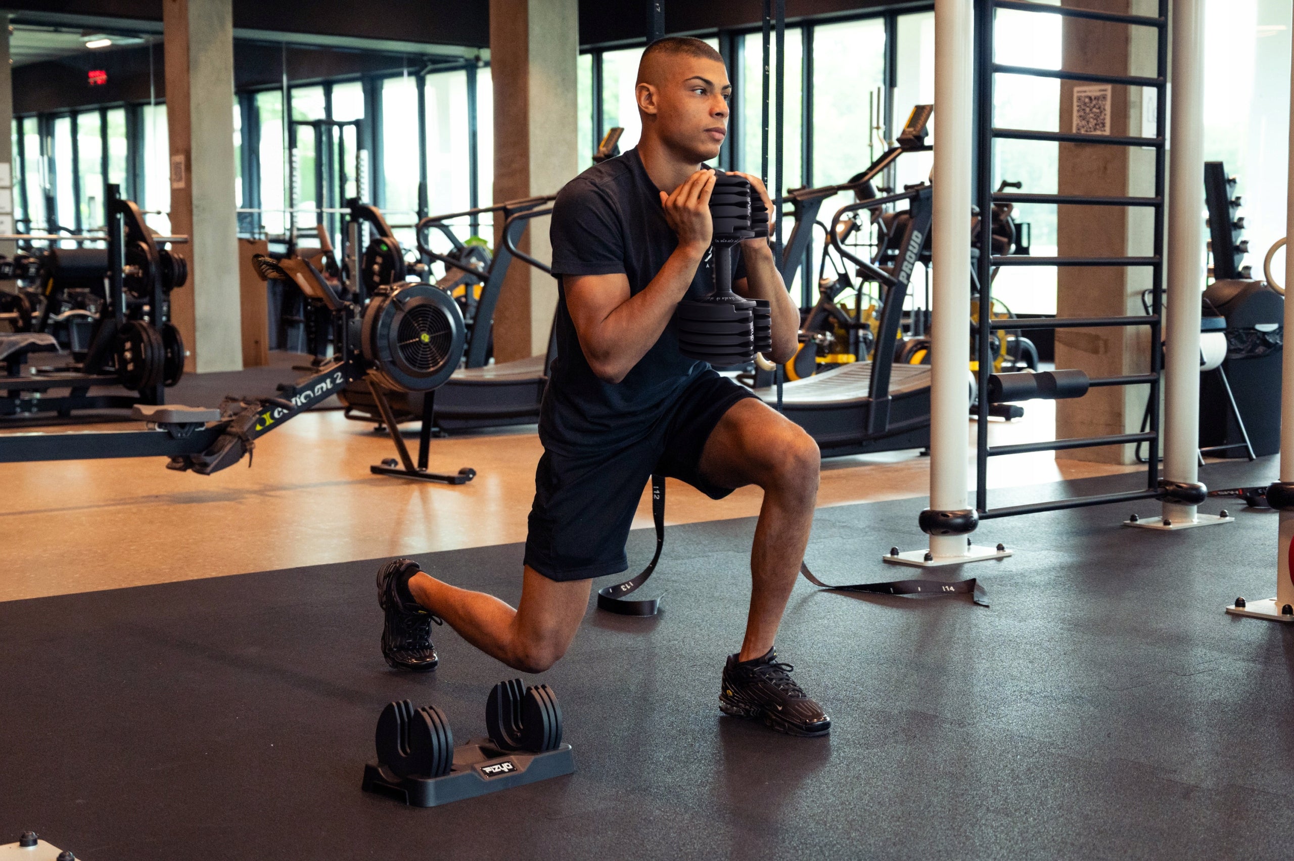 Hantel Adjustable Cast Iron Rubberized Dumbbell 2,5- 24kg Set 15in1 Fizyo Kind cast iron