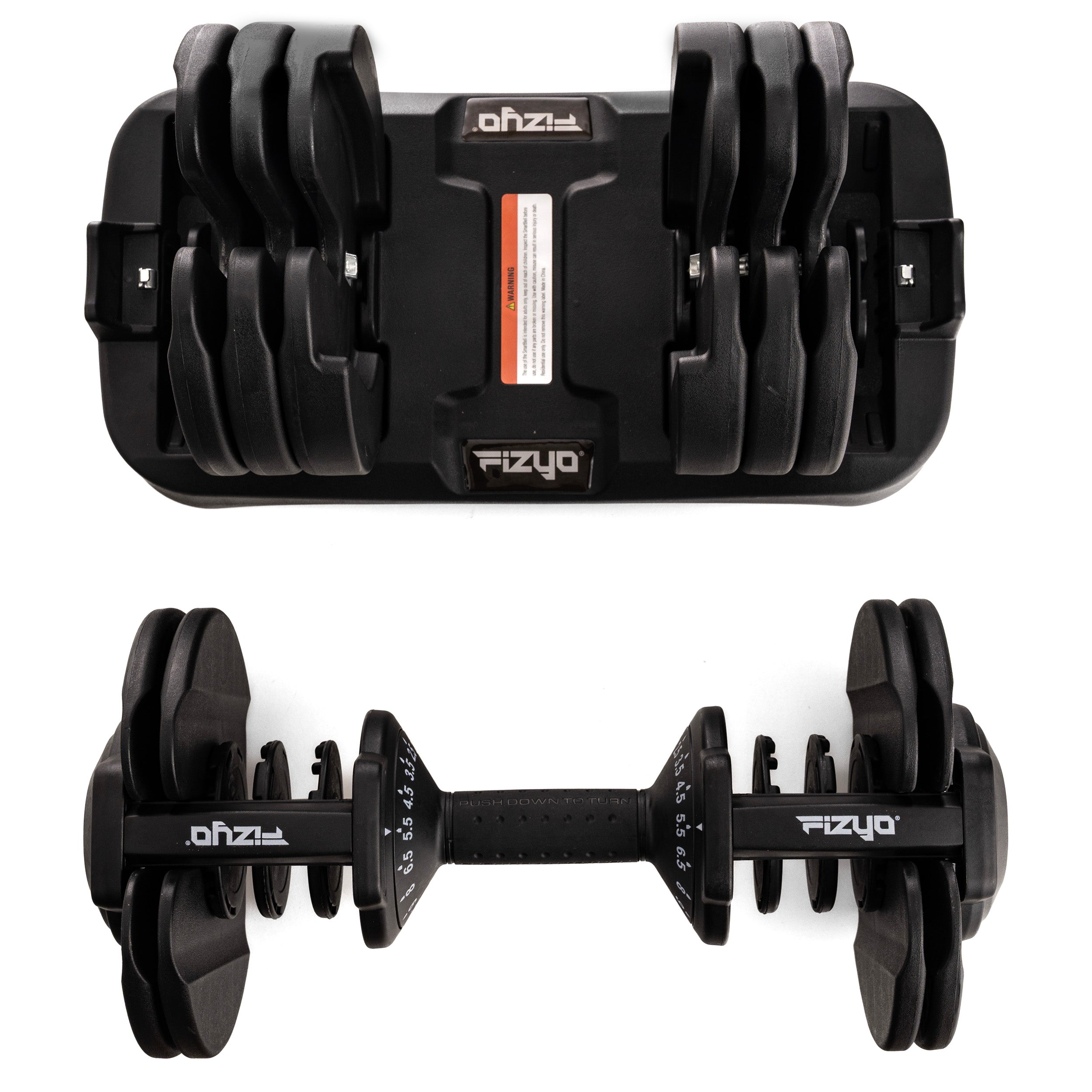 Hantel Adjustable Cast Iron Rubberized Dumbbell 2,5- 24kg Set 15in1 Fizyo Manufacturer code Hantel hantla hantle Regulowana 2,5-24 kg 1x