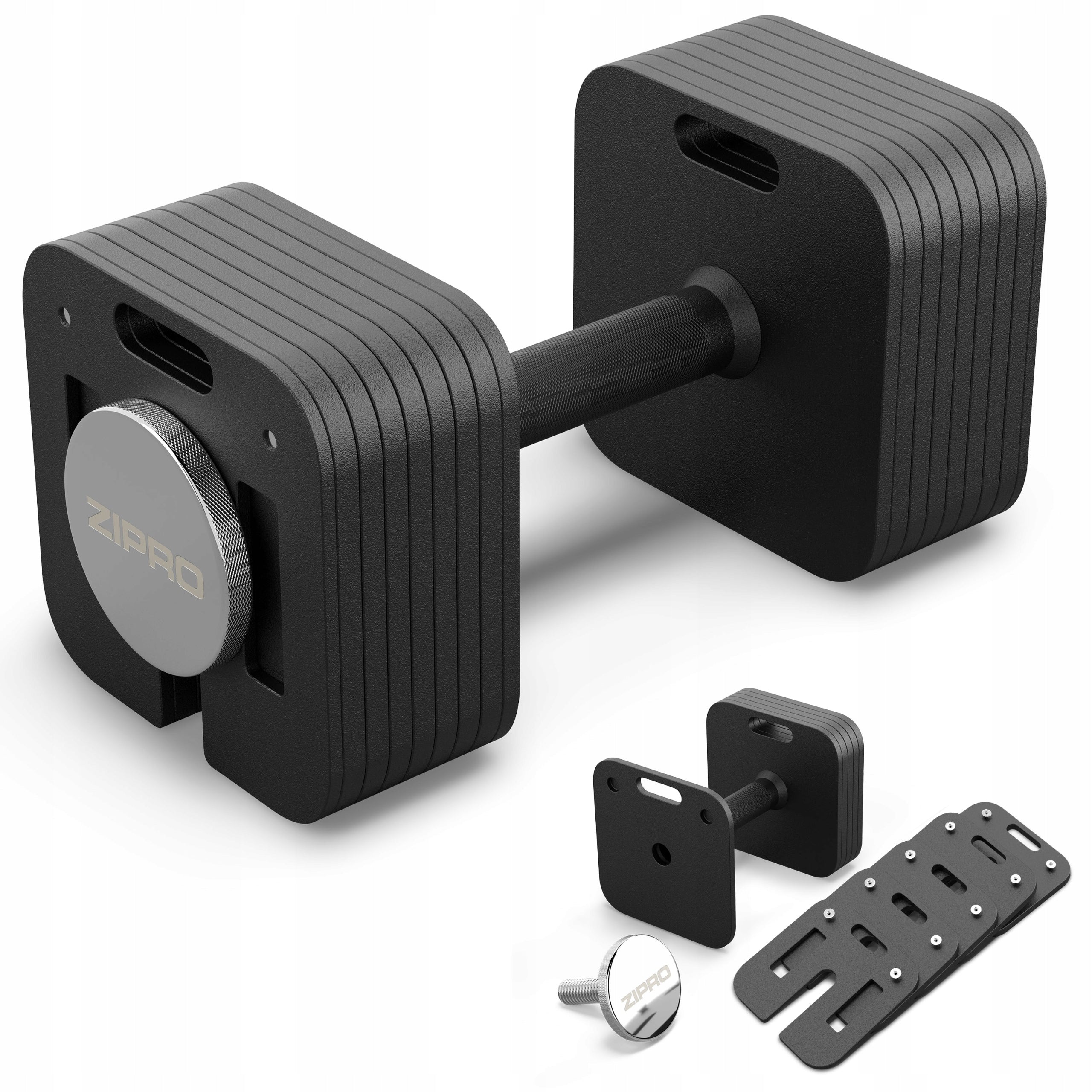 Hantel Adjustable Steel 4-24kg Quick Adjustment Dumbbell Adjustable - Zipro Brand Zipro