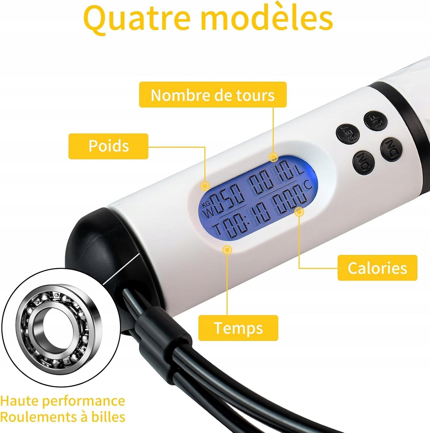 Haphome Wireless Jump Rope with Calorie Counter, Timer, LED Display Brand no brand