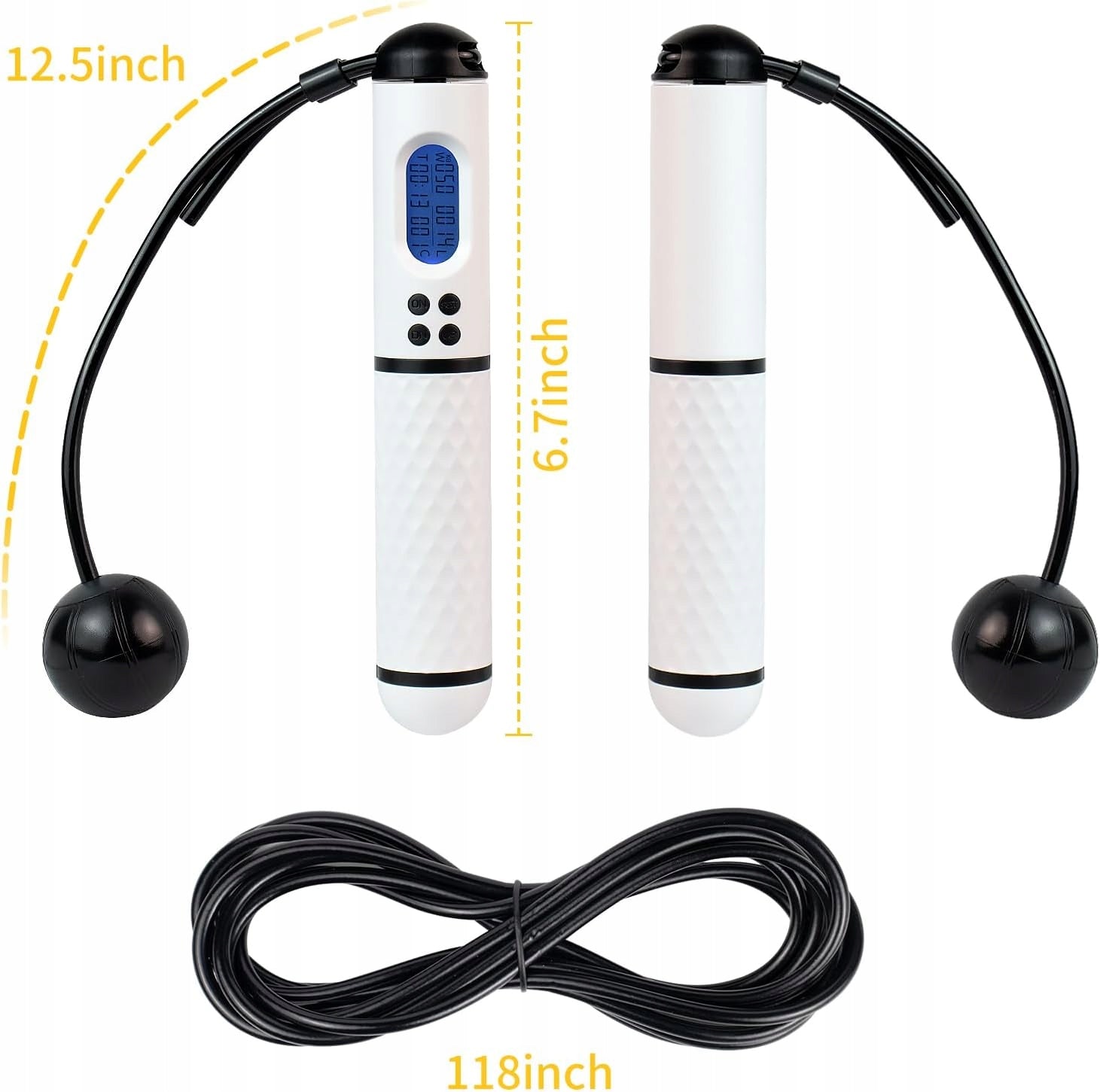 Haphome Wireless Jump Rope with Calorie Counter, Timer, LED Display Manufacturer code SOBE