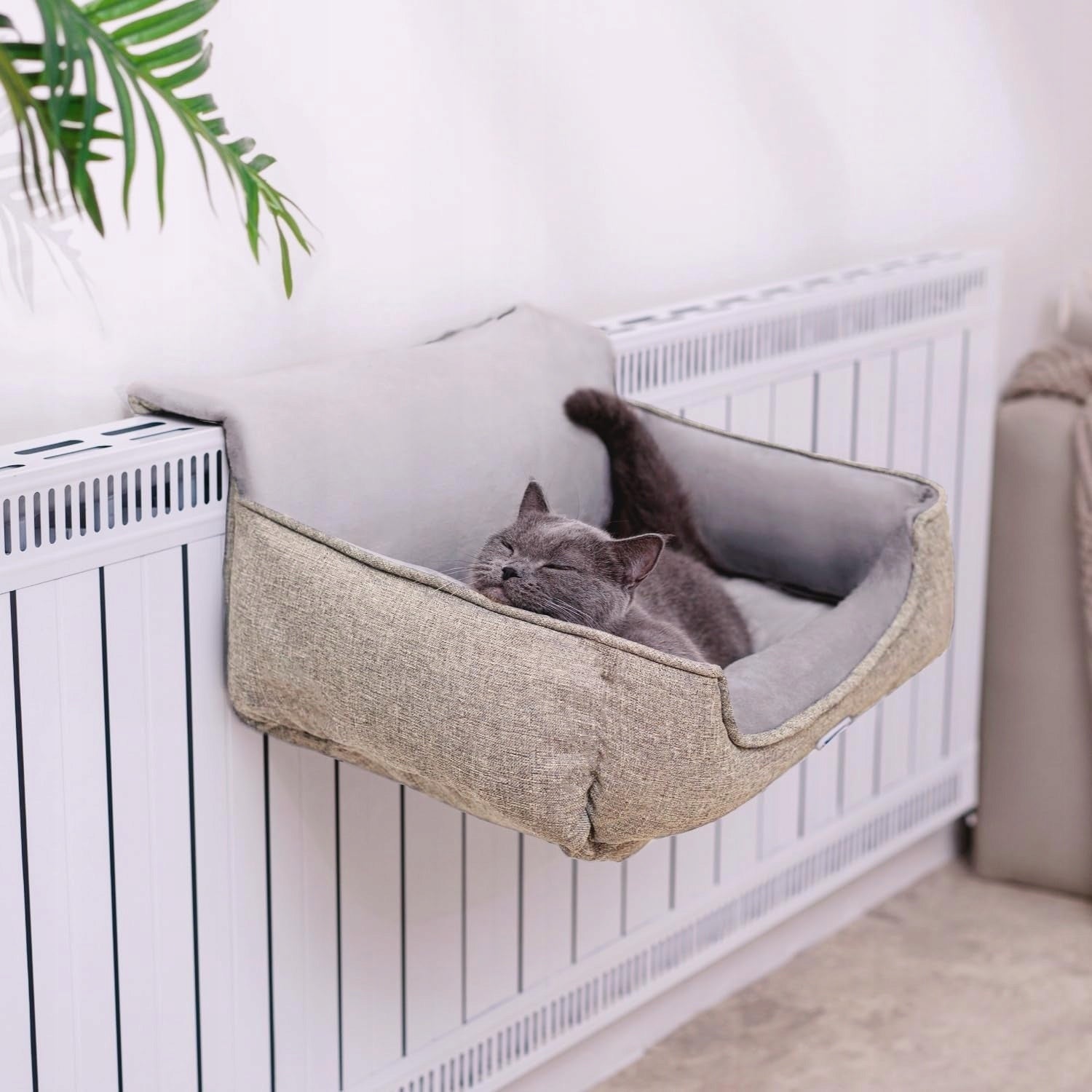 Happi N Pets Cat Hammock Bed for Heaters with Beige Mount Brand no brand