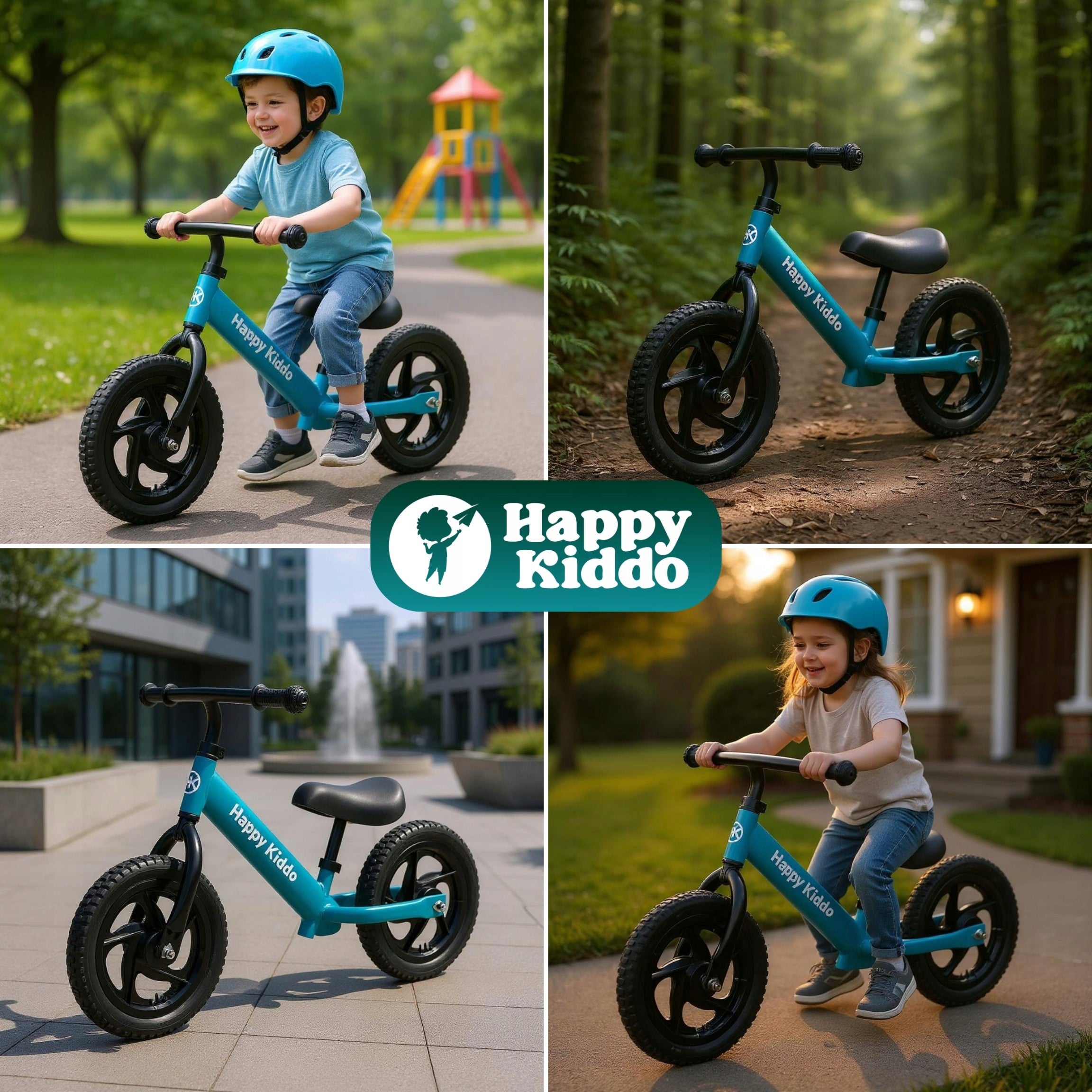 Happy Kiddo Balance Bike Black Manufacturer code SN85280 AN01