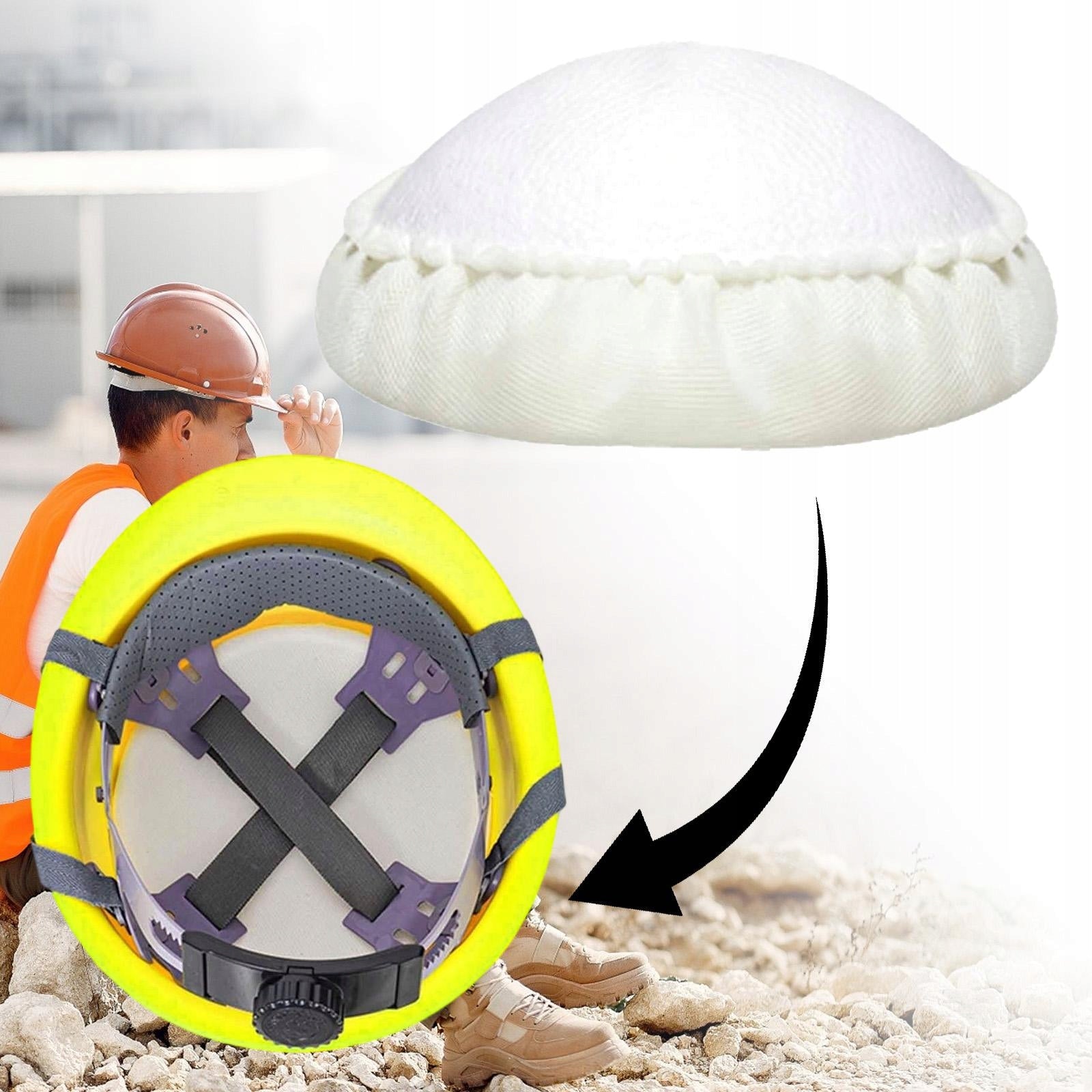 Hard Hat Padding Sport Work Hats Breathable Motorcycle Helmet Cushioning