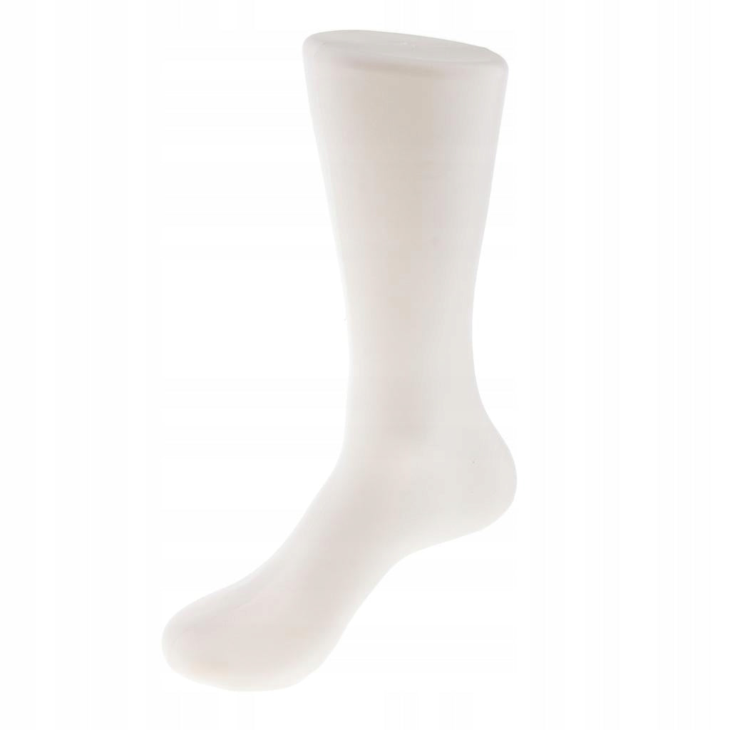 Hard Plastic Adult Feet Foot Model Shoes Sock Display Stand White Male